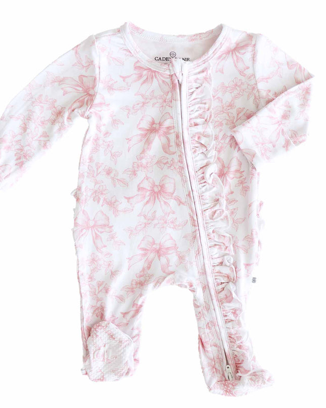 Fancy Frills Ruffle Zipper Footie