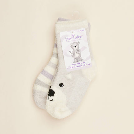 Marshmallow Bear Crew Socks
