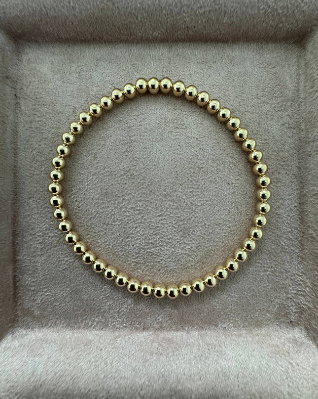 4MM Classic Ball Bead Bracelet - Waterproof
