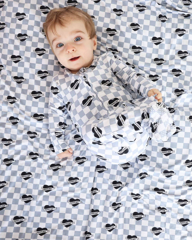 Mama's Boy Zipper Footie