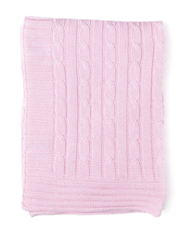 Personalized Cable Knit Baby Blanket