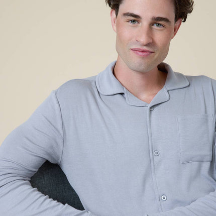 Notch Collar PJ Set in Supremely Soft Ribbed Modal