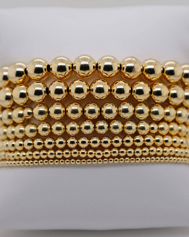 4MM Classic Ball Bead Bracelet - Waterproof