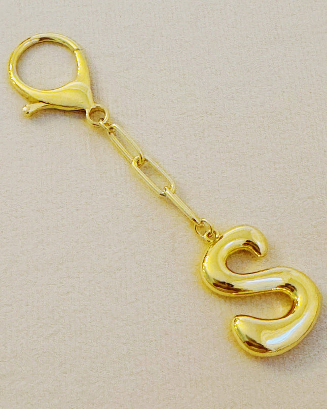 Whimsy Balloon Letter Initial Bag Charm