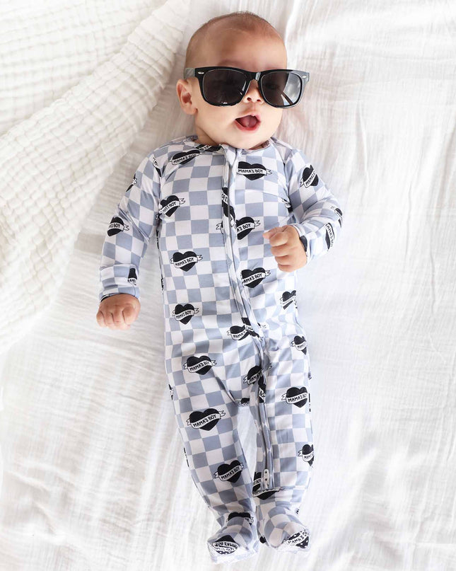 Mama's Boy Zipper Footie