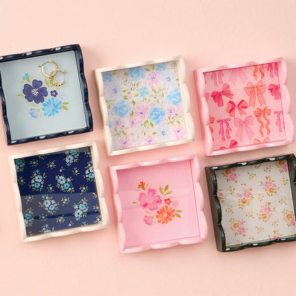 Scallop Trinket Tray - Blushing Bows