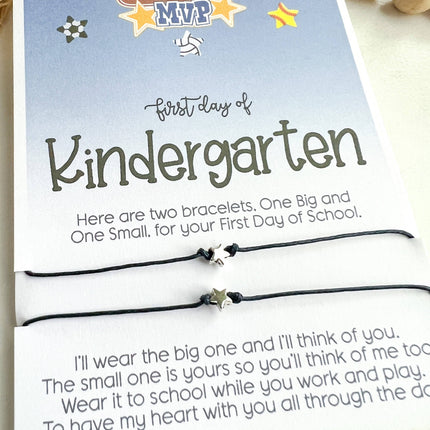 Kindergarten Back to School Wish Bracelet Star Mommy & Me