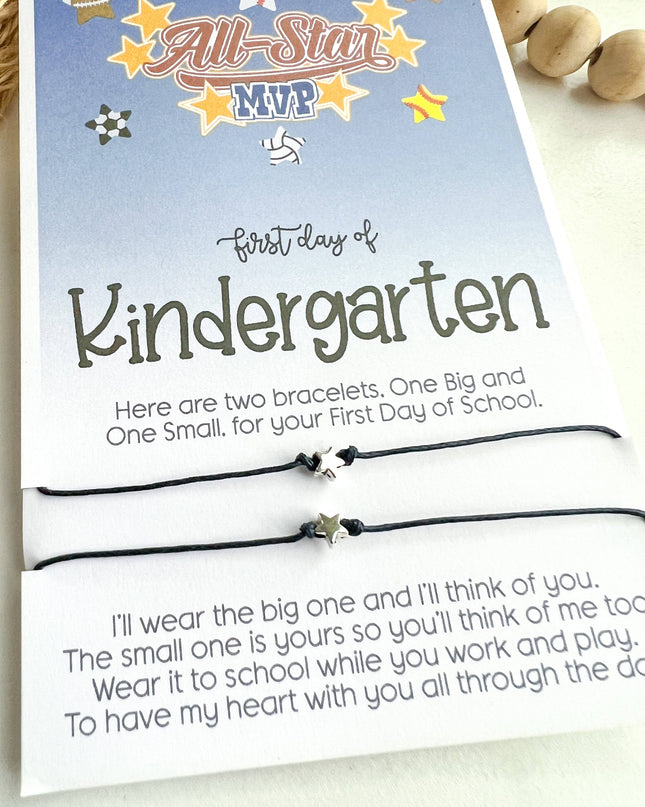 Kindergarten Back to School Wish Bracelet Star Mommy & Me
