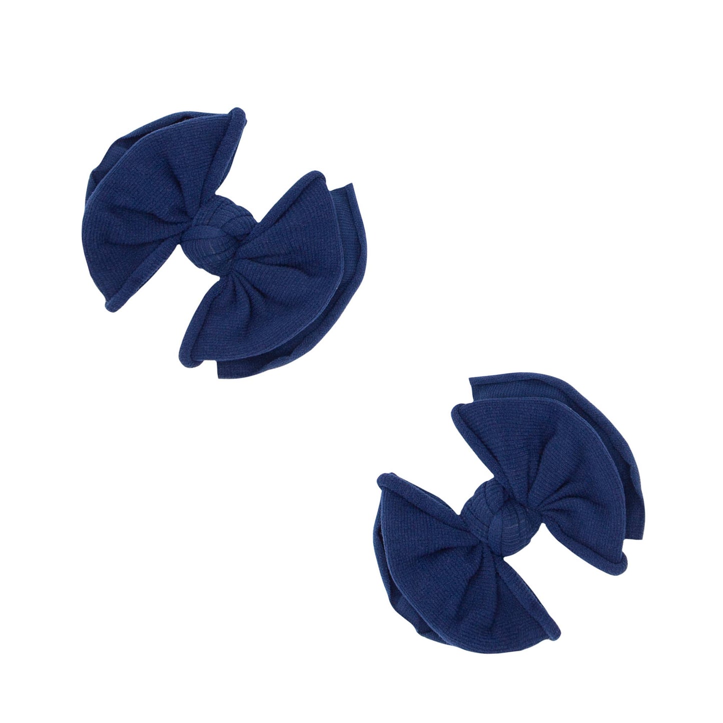 Baby Clips Soft Nylon Bow Hair Clips - 2 Pack