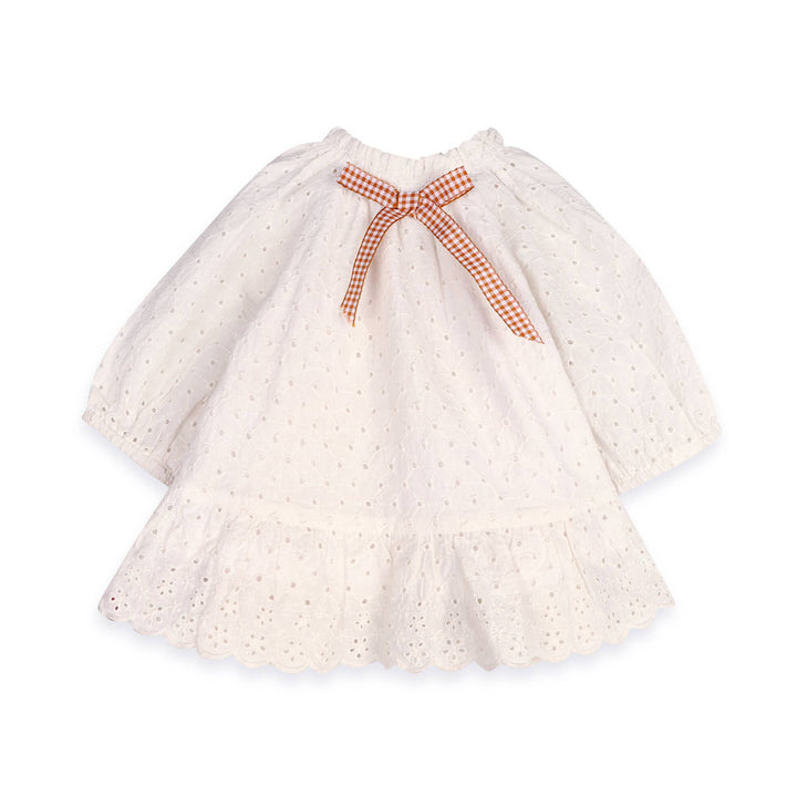Solene Schiffli Lace Baby Dress & Bloomer