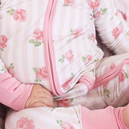 Rosy & Cozy Convertible Zip Romper
