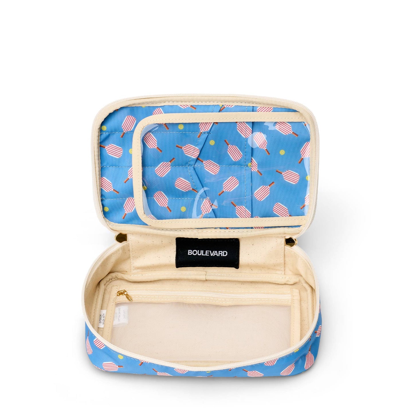 "Megan" Nylon and Leather Makeup Case (Personalizable)