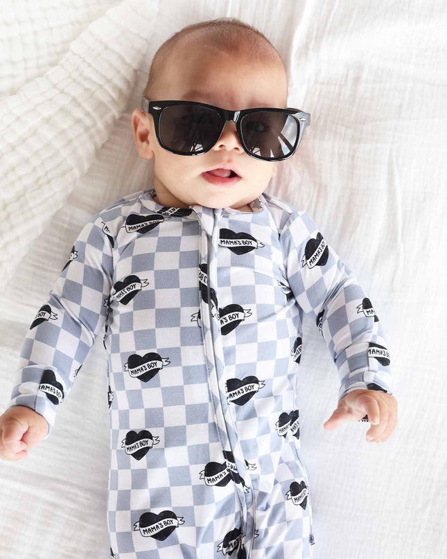 Mama's Boy Zipper Footie