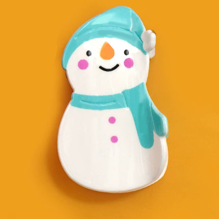 CHRISTMAS TREE SANTA SNOWMAN HAIR CLAW CLIPS | 40H939