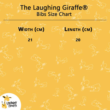 Laughing Giraffe Blank 2-PLY Picot Trim Baby Bib Embroidery