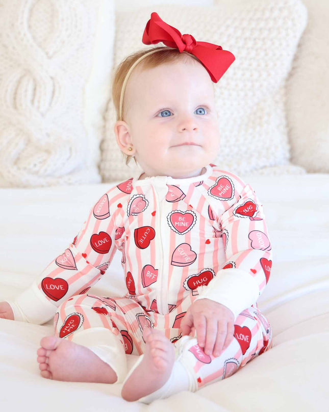 Pink Sweet Like Candy Convertible Zip Romper