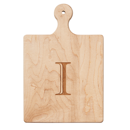 Artisan Maple Paddle Board | Single Letter Monogram | 9"x6"