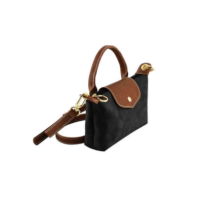 Faux Suede Mini Crossbody Bag
