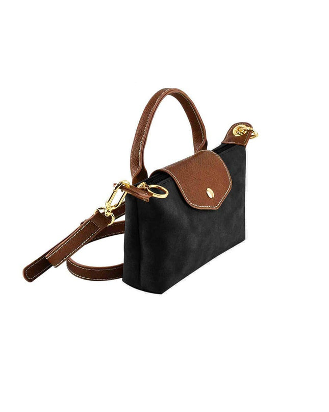 Faux Suede Mini Crossbody Bag