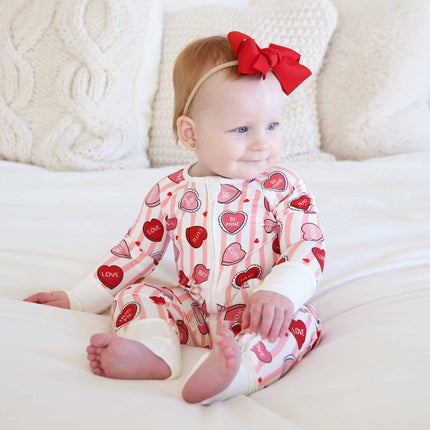 Pink Sweet Like Candy Convertible Zip Romper