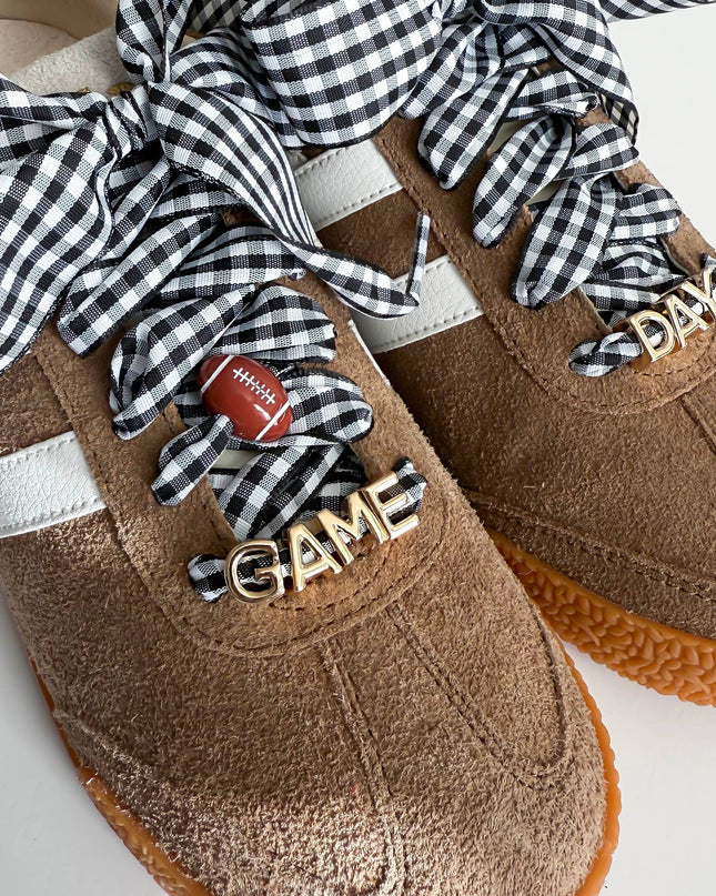 Game Day Gingham Sneaker Lace Charm Set – GAMEDAY