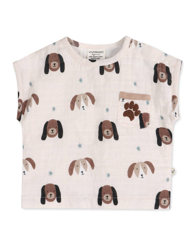 Doggies Baby Top + Shorts Set