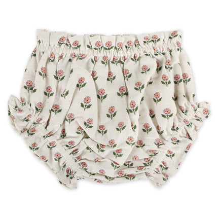 Rosamund Block Print Floral Baby Dress & Bloomer (Organic)