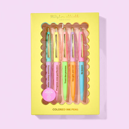 5 Piece Motivational Pen Set