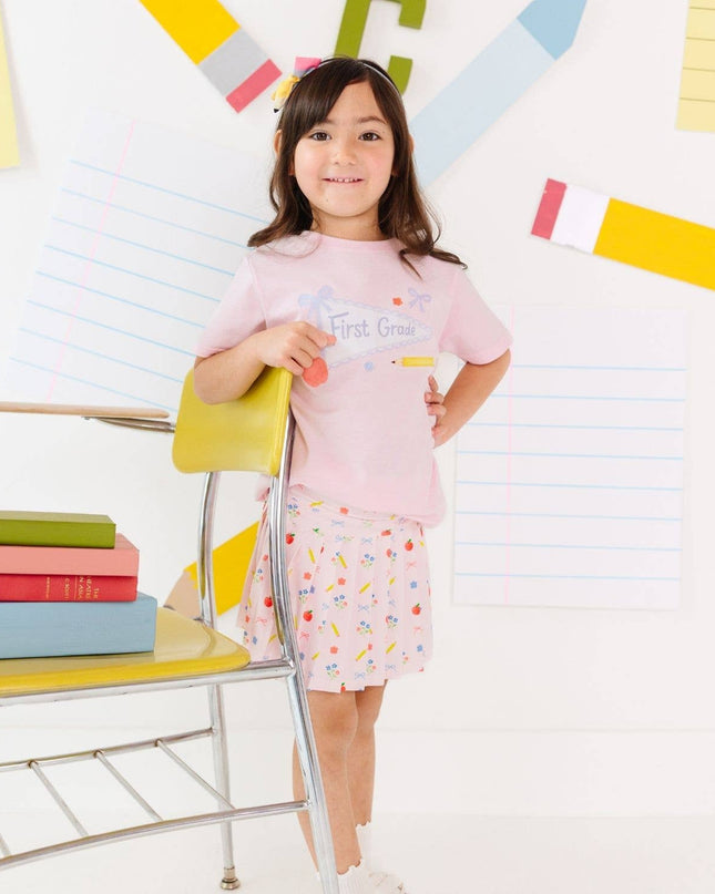 First Grade Pennant Short Sleeve T-Shirt - Back To School