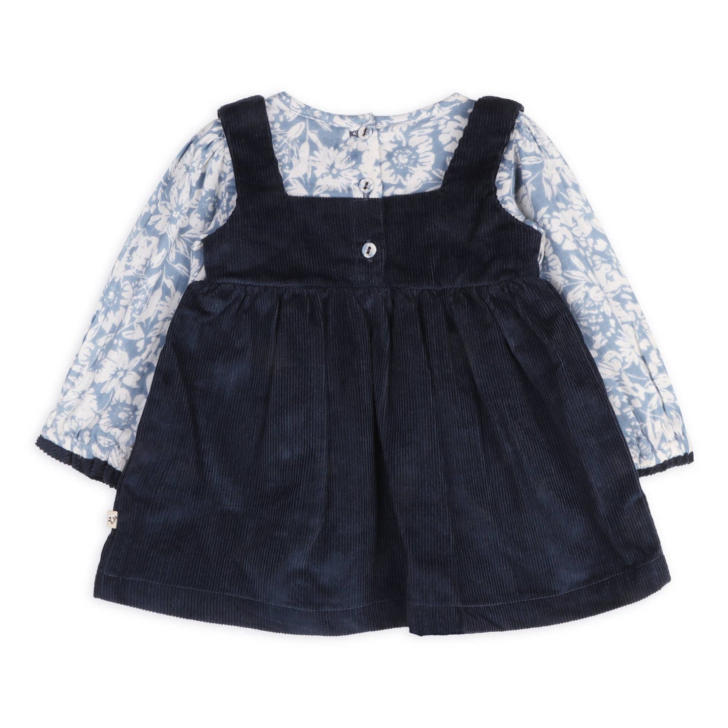 Cassis Pinafore Baby Dress & Bloomer Set