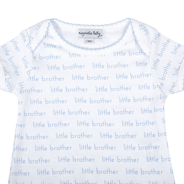 Little Brother Print Short Sleeve Bodysuit