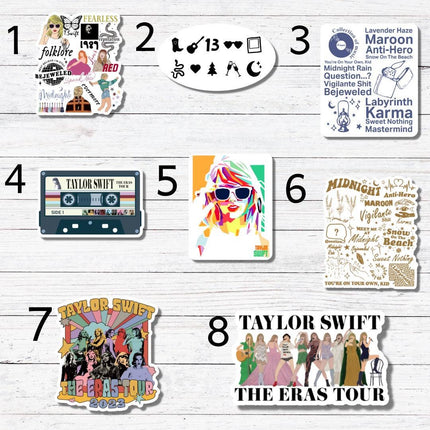 Taylor Swift 8 Sticker/Magnet: Matte Vinyl