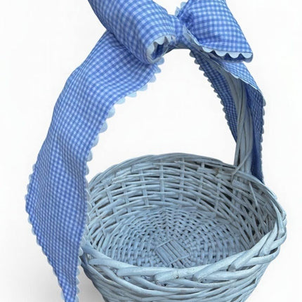 Custom Gingham Bow with Trim