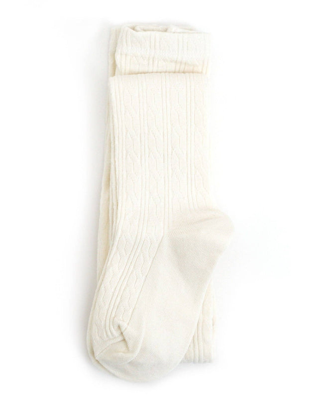Ivory Cable Knit Tights