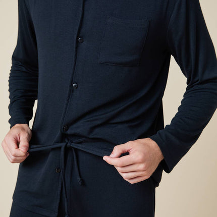 Notch Collar PJ Set in Supremely Soft Ribbed Modal