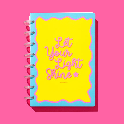 Spiral Disc Notebook - "Let Your Light Shine"