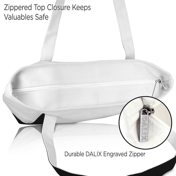 Personalized Navy Tote Bag with Initial