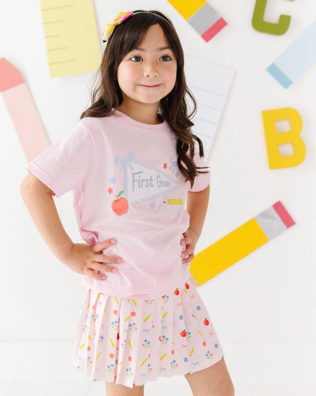 First Grade Pennant Short Sleeve T-Shirt - Back To School
