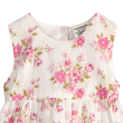 Camille Floral Baby Dress + Bloomer (Organic)