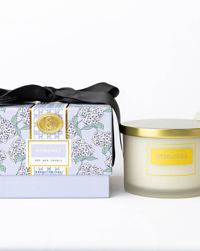 Hydrangea 3-Wick Boxed Soy Wax Candle