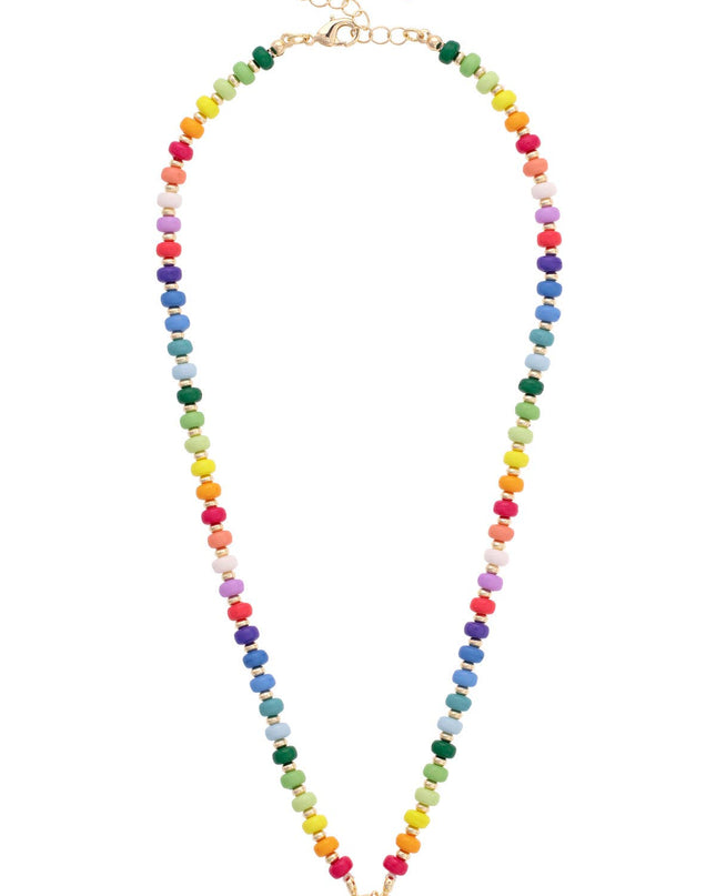 Sunday Rainbow Beaded Necklace