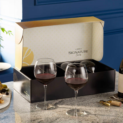 Signature Balloon Red Wine Glass Gift Set - Set of 12