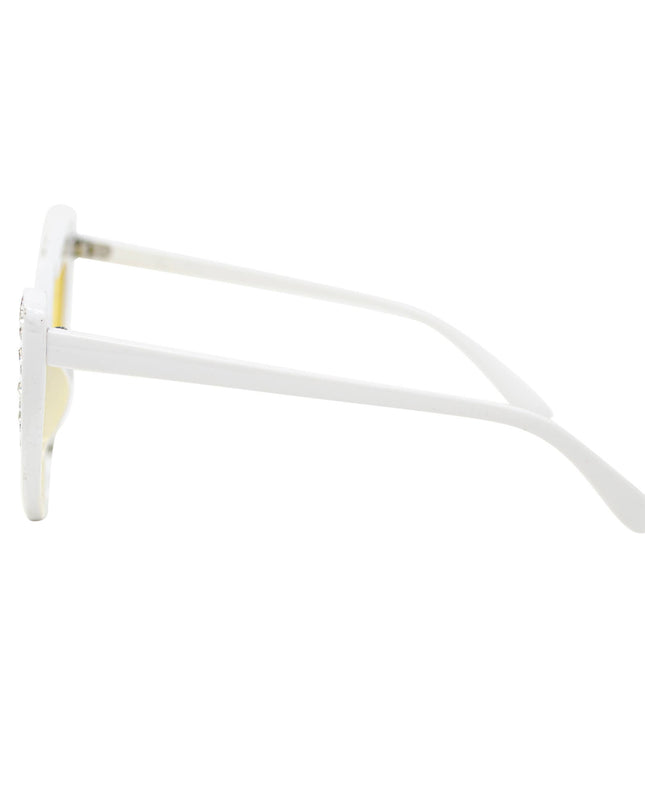 Crystal Heart Sunglasses: Pink