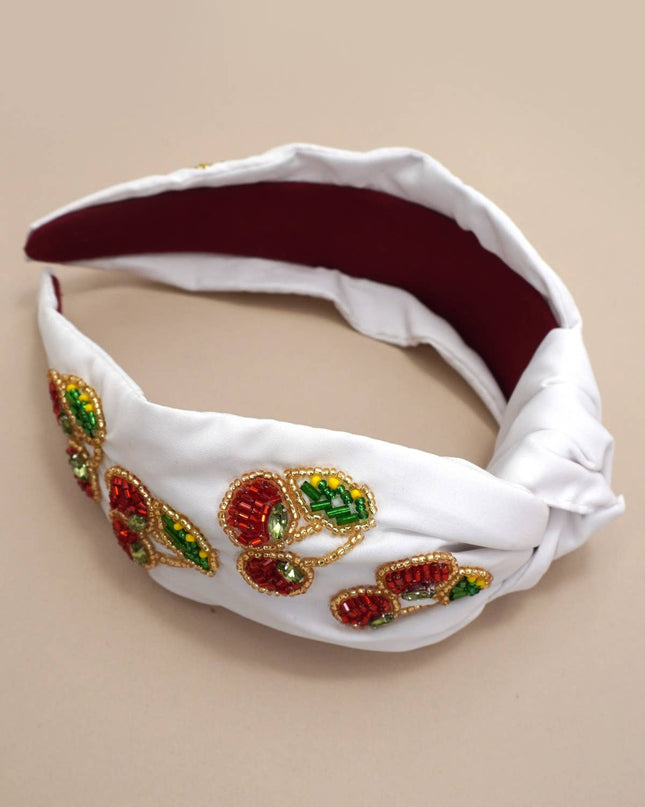 Cherry Seed Bead Headband