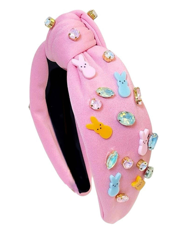 Easter Peeps Rhinestone Knot Headband