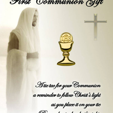 Boys First Communion Gift Chalice Tie Pin - Gold