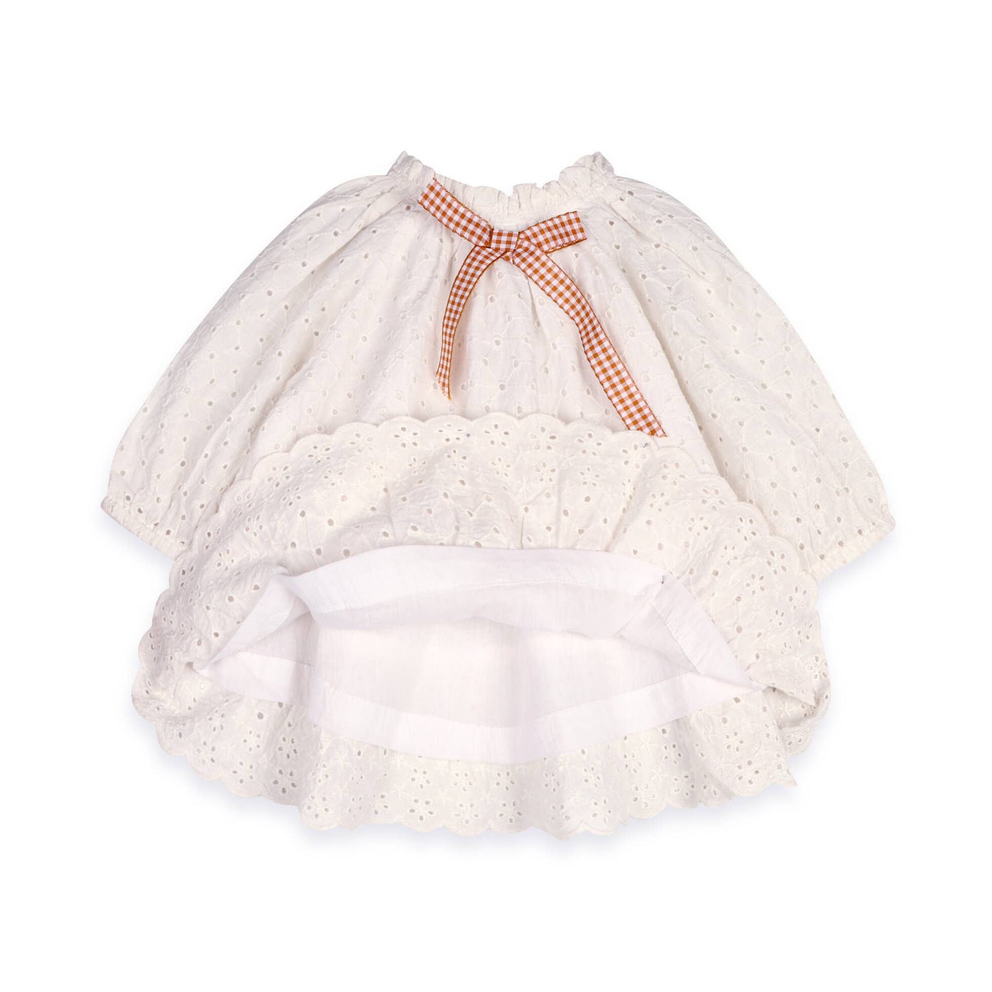 Solene Schiffli Lace Baby Dress & Bloomer
