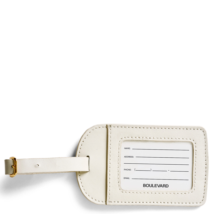 "Amelia" Leather Luggage Tag (Personalizable)