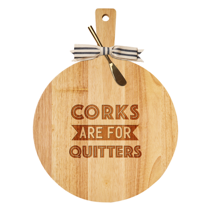 Corks Are For Quitters Handle Board w/ Gold Spreader