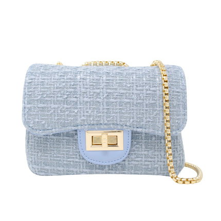 Classic Large Tweed Handbag-Navy